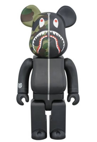 BAPE フィギュア　ape ベアブリック　400% サイケ BE@RBRICK BAPE 1st CAMO SHARK BE@RBRICK ベアブリック 400% ブラック MEDICOM