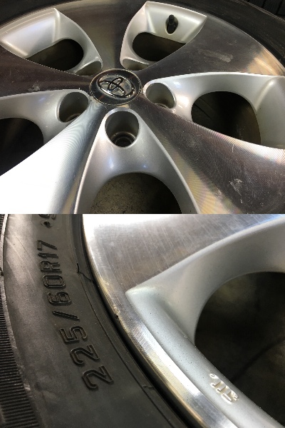 超バリ山 バリ山 '13年 アルファード 純正 225/65R17 SJ8 スタッドレス