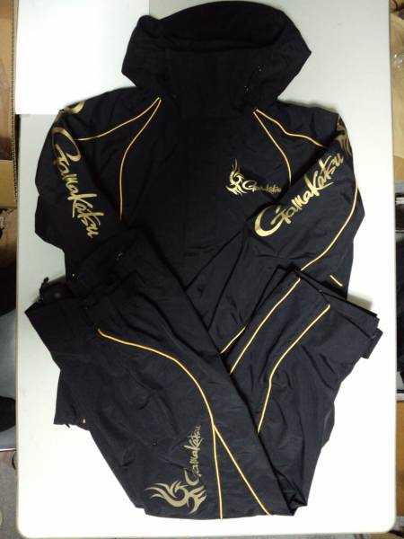 がまかつ オールウェザースーツ(ブラック×ゴールド)GM-3360美品