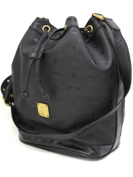 エムシーエム MCM ショルダーバッグ ワンショルダー 巾着型 黒 MCM
