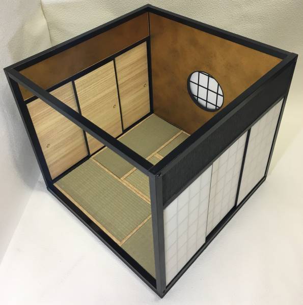 ✿丸窓付き和室ドールハウス（折り畳み式）✿ ドールハウス 1⁄12サイズ