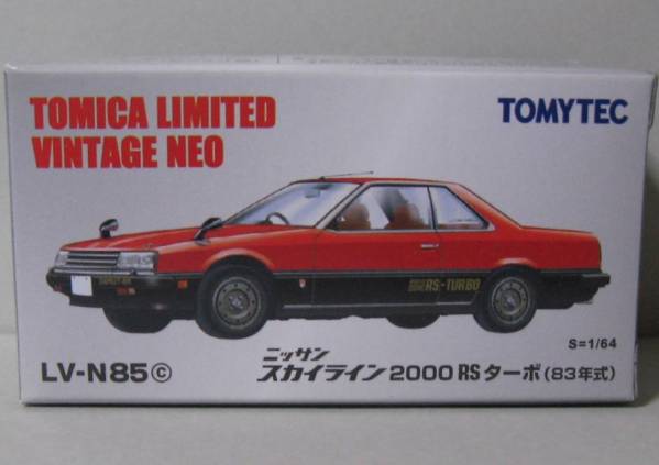 トミカ LV-N85c スカイラインRSターボ 83年式 赤/黒 新品 未開封