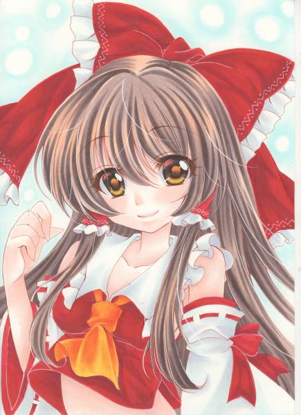 燐 手描きイラスト 東方project 博麗霊夢 手描きイラスト 売買されたオークション情報 Yahooの商品情報をアーカイブ公開 オークファン Aucfan Com