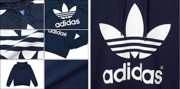 アディダス トレフォイル フーディー O パーカー ネイビー LL