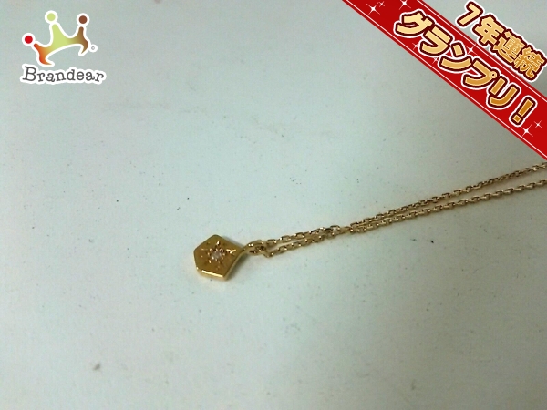 エテ ネックレス 美品 K10×ジルコニア クリア スター ete