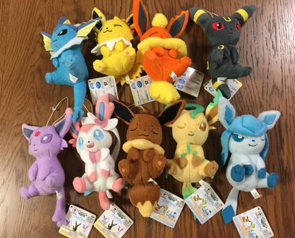 ポケットモンスター くつろぎタイム ぬいぐるみ イーブイ リーフィア グレイシア シャワーズ サンダース ブースター 等 ブイズ 全9種セット
