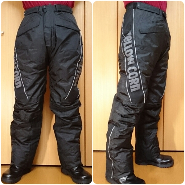 yellow corn☆イエローコーン 超防寒 オーバーパンツ 黒 LW 美品_1