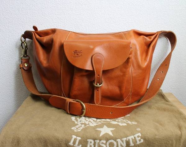 美品◆IL BISONTE　イルビゾンテ◆レザー　ショルダーバッグ◆牛革◆