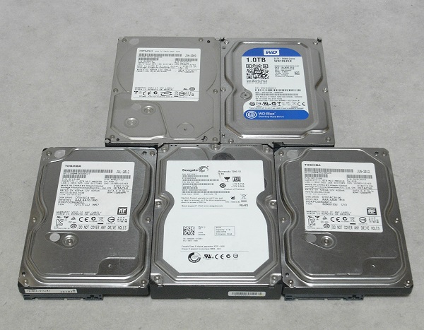PCパーツ 12点セット【ジャンク】3.5インチHDD/3TB*5+1TB *7