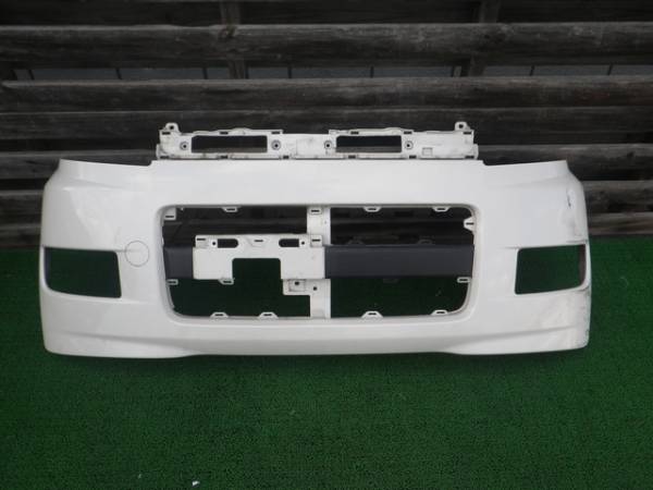 ムーヴ カスタム L175S L185S 前期 フロントバンパー パールホワイト