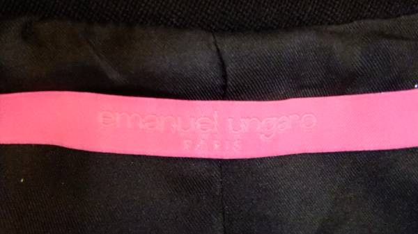 ☆エマニエルウンガロの豪華なジャケット(黒)￥400，000/未使用品☆