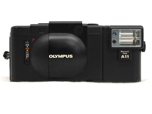 1円 オリンパス コンパクト フィルム カメラ XA＆フラッシュ A11 計2点