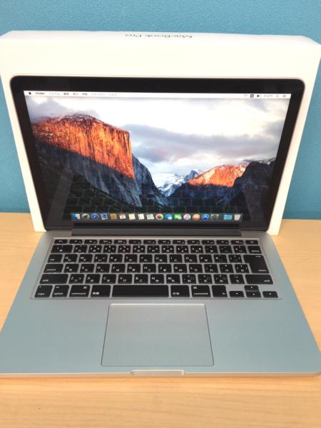M129【ジャンク品】 MacBook Pro Retina 13インチ Early 2015 SSD128GB