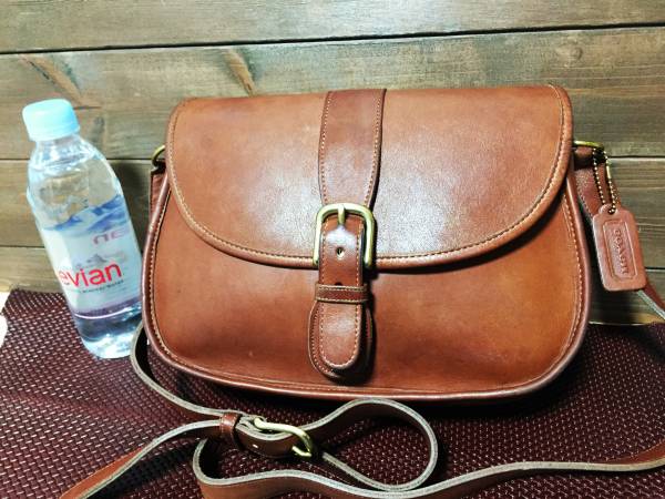 上質しっかり厳選ＵＳＥＤオールドコーチ！レザーショルダーバッグＣＯＡＣＨ★ブラウン