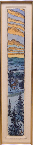 スーザン ハント ウォルコッツ EVENING 版画 絵画 アメリカ SUSAN HUNT