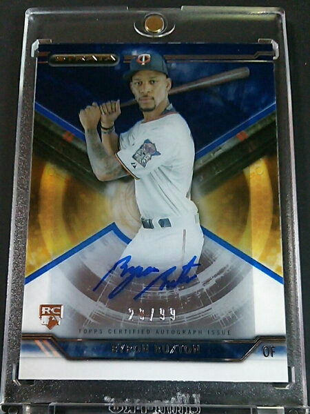 Byron Buxton RC Auto Topps Strata 直筆サインカード /99