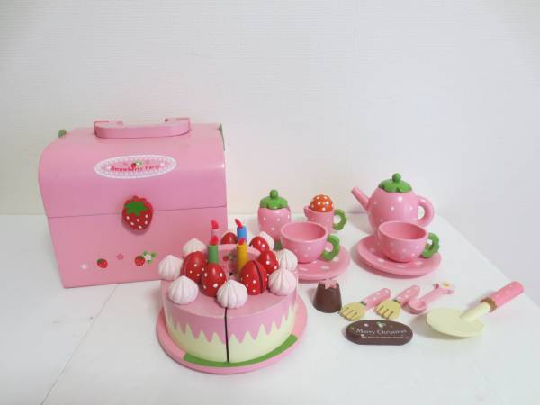 マザーガーデン 　野いちごのおままごと　ストロベリーパーティー　木製