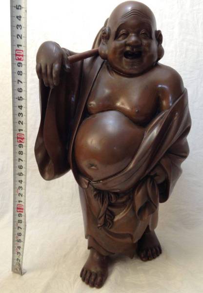 七福神 置物 布袋尊 ブロンズ像 仏像 開運 布袋 布袋様 風水 彫刻 銅製