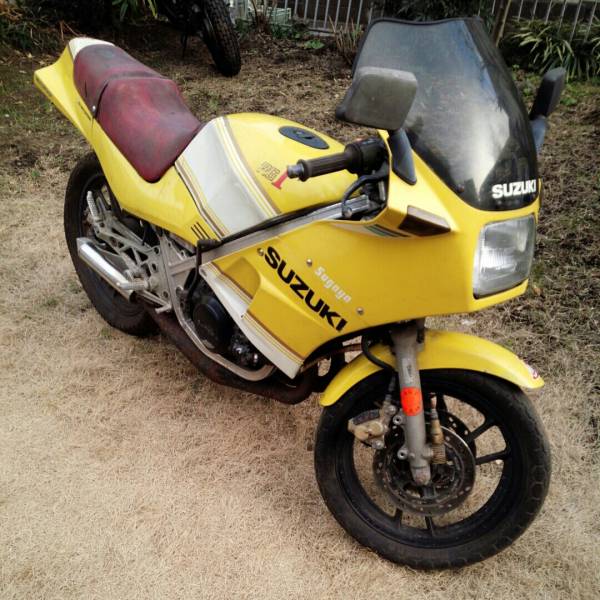 【部品取車】書類有　鍵有　スズキRG250Γ　GJ21A　スガヤチャンバ一付　スペアエンジン付