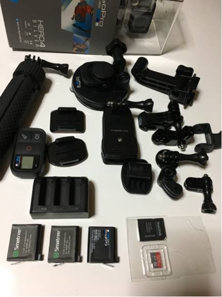 中古 GoPro HERO4 silver アクセサリー多数 社外バッグ付き_2