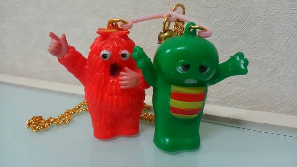 昭和レトロ 当時物ひらけポンキッキーガチャピンムック ソフビ