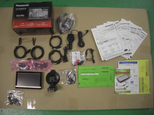 ◎Panasonic フルセグ対応ポータブルナビ CN-GP600FVD ゴリラ◎パーキング解除ケーブル付き♪