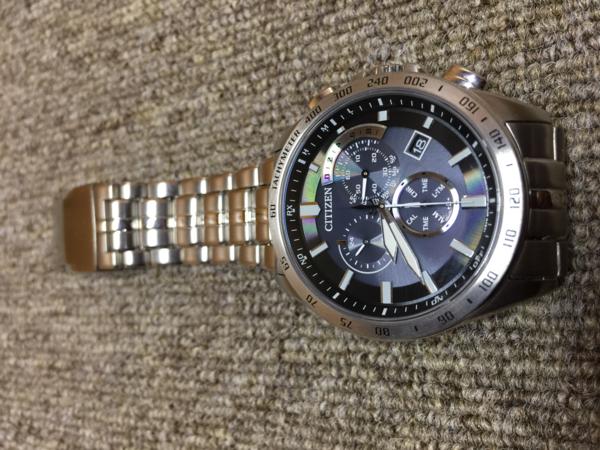 ◆シチズン エコドライブ クロノ AT3000-59L 電波ソーラ超美品◇