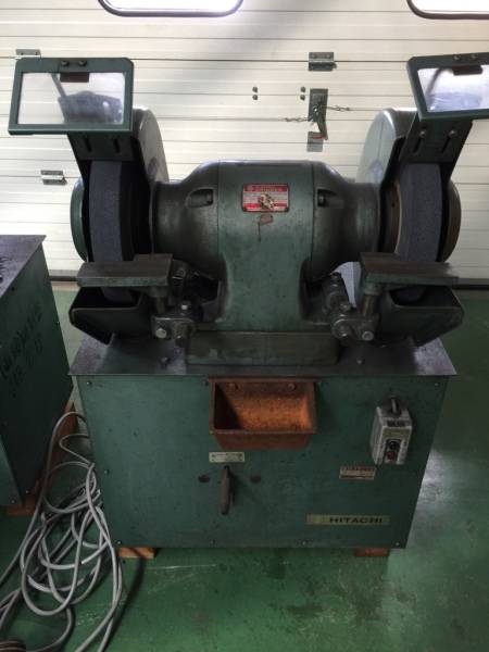 日立 両頭グラインダー 砥石355×50 R14-S AC200V 集塵機付き 