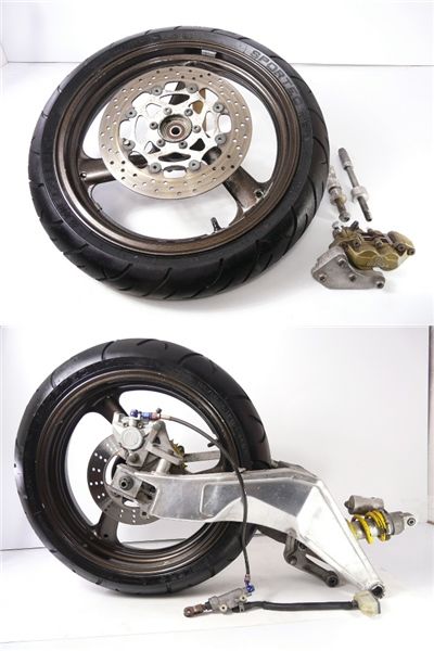 KLX250/LX250E 流用 前後 ホイール スイングアーム セット ブレンボ