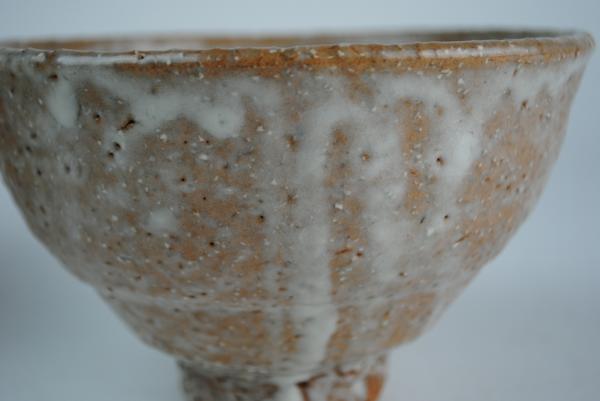 萩陶芸家 濱中月村 作 萩井戸茶碗 茶道具 抹茶碗 共箱付き 井戸茶碗
