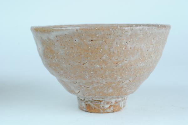 萩陶芸家 濱中月村 作 萩井戸茶碗 茶道具 抹茶碗 共箱付き 井戸茶碗