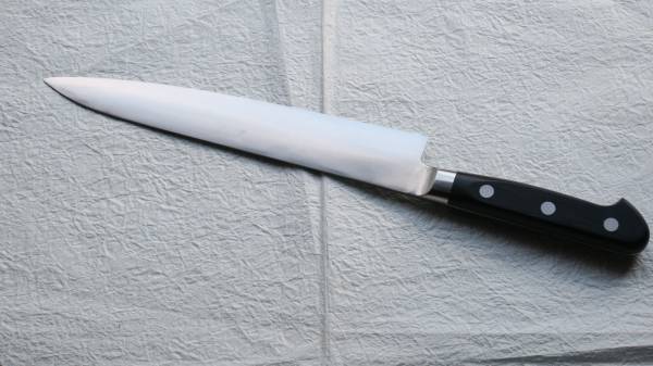高村刃物 高村作 ブレイゼン BLAZEN 牛刀 筋引き 240ミリ 産地研ぎ直し
