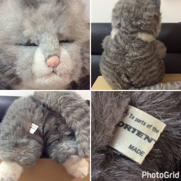 ORIENTAL TOY オリエンタルトーイ 猫 ネコ ねこ ぬいぐるみ 古い中古