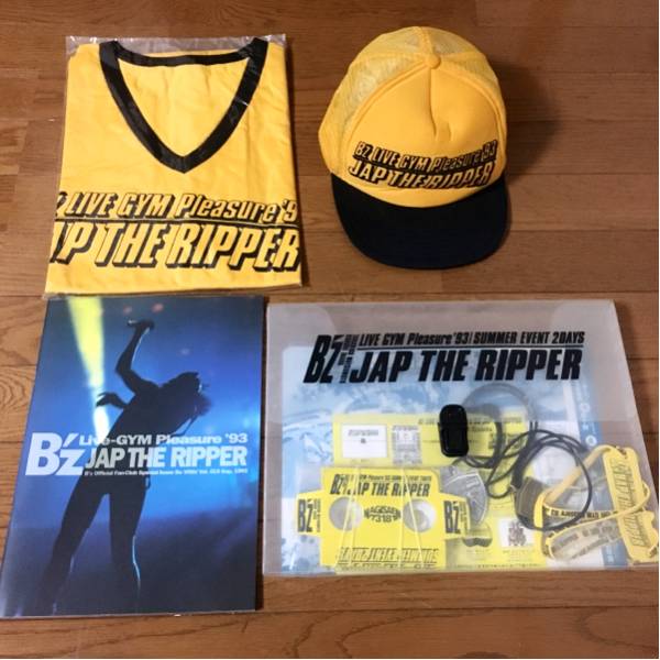 B'z '93 JAP THE RIPPER ツアーグッズセット キャップ Tシャツ B
