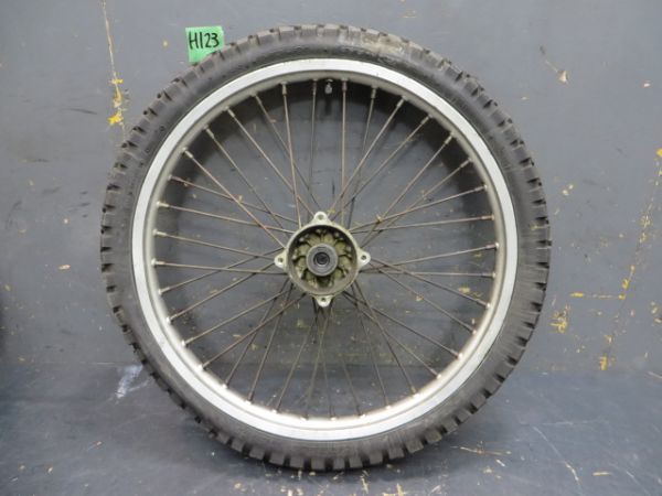 H123【L】KDX125　DX125A　純正フロントホイール　補修用・部品取りに！