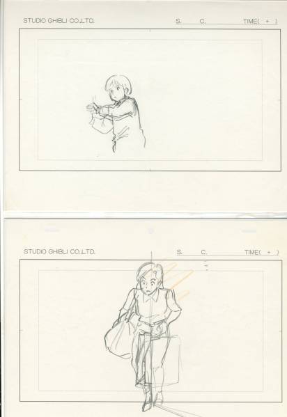 耳をすませば 原画 セル画 ジブリ 紅の豚 検 その2 サボイア ポルコ