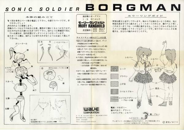 ガレージキット WAVE ウェーブ 超音戦士ボーグマン モーリー