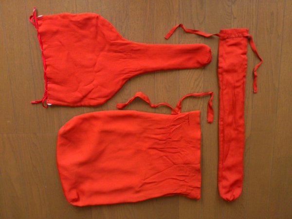 津軽三味線・太棹三味線用 三つ折り袋 (三つ折 三折 三ツ折 三ッ折 三つ組 三ツ組 三ッ組)_1