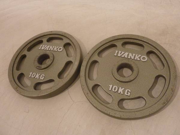 IVANKO OMEZオリンピックペイントイージーグリッププレート 10kg×2枚セット イバンコ