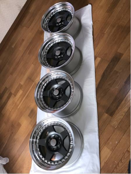 CR01 15インチホイールPCD100 WORK 4穴 8j 9.5j WORK MEISTER CR01 美品