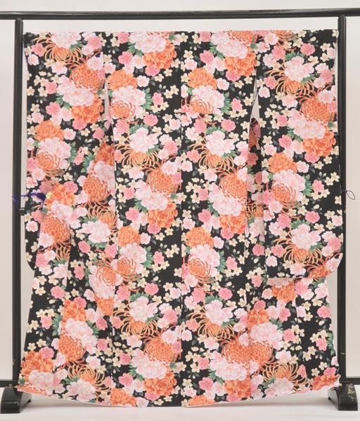 cherry★振袖市☆ポリエステル 振袖 単品 成人式【中古】k3875jk