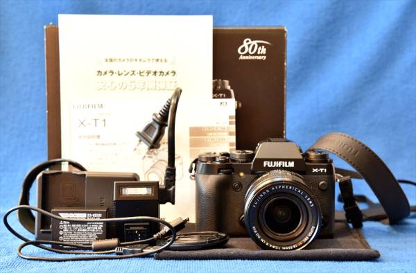 中古 保証有 FUJIFILM X-T1 ＆ XF18-55mmF2.8－4R LM OIS レンズ