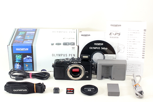 【人気♪美品♪】 オリンパス OLYMPUS PEN E-P5 ブラック 350 マイクロフォーサーズマウント