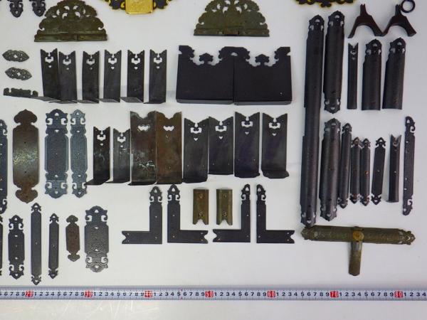 D186◇時代箪笥金具セット まとめて/タンス/古い箪笥金具/和箪笥/家具
