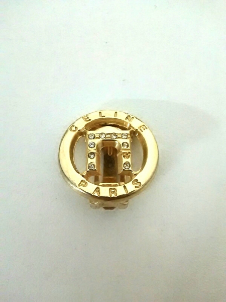 セリーヌ セリーヌ イヤリング 美品 金属素材×ラインストーン セリーヌ セリーヌ イヤリング 美品 金属素材×ラインストーン