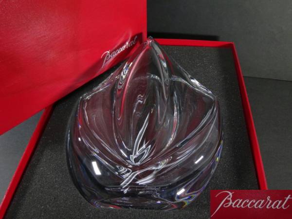 □□Baccarat バカラ フラワーベース RRigo クリスタル 22.7cm□□