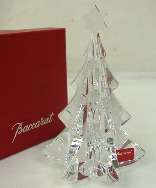 バカラ/Baccarat☆クリスタル☆置物☆クリスマスツリー☆中古※美品