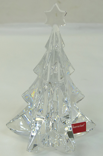 バカラ/Baccarat☆クリスタル☆置物☆クリスマスツリー☆中古※美品
