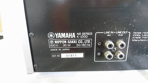 ヤマハ　ステレオカセットデッキ　k-1000 ジャンク