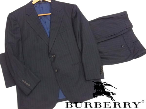 ▽定価15万↑ バーバリー ストライプ柄 ビジネス シングルスーツ